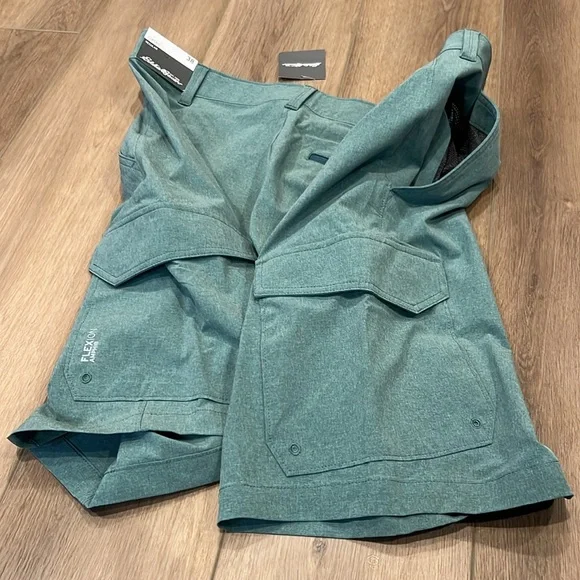 NWT Eddie Bauer Amphib Cargo Shorts Outdoor 38 Waist Athletic Hiking Blue - Picture 16 of 16